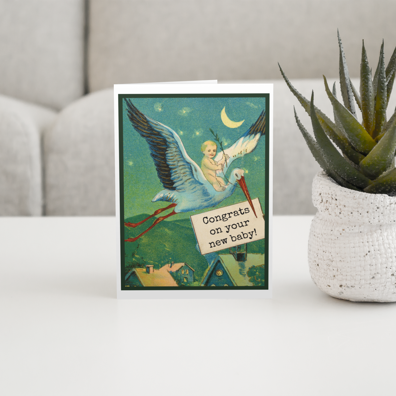 Greeting Card. Congrats On Your New Baby