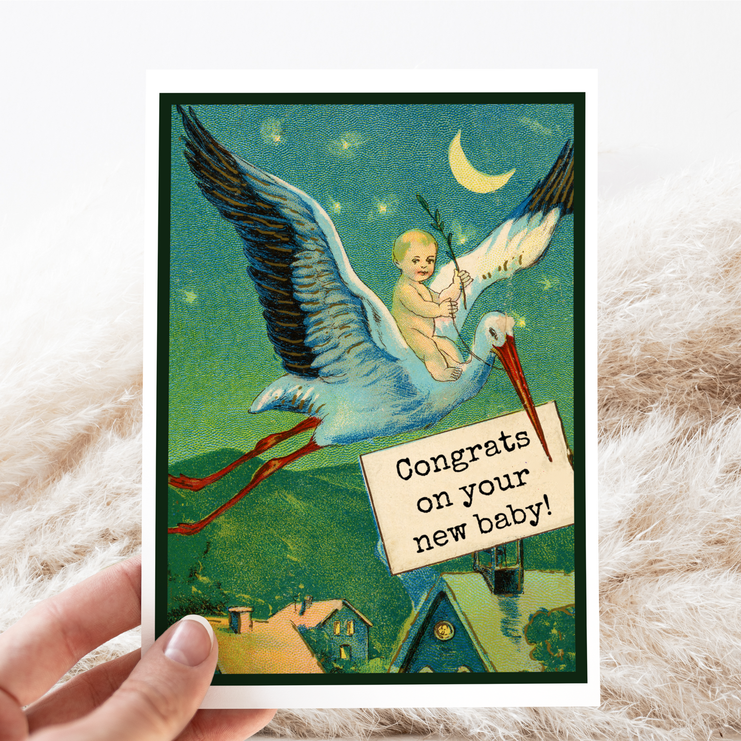 Greeting Card. Congrats On Your New Baby