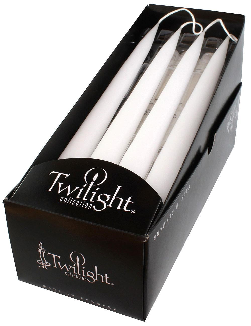 8" Taper set of 2 - White