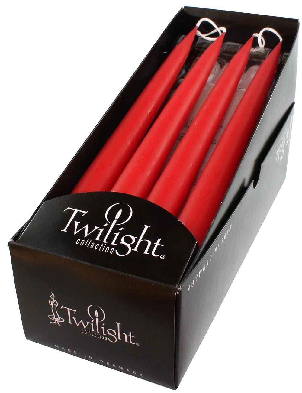 8" Taper set of 2 - Dark Red