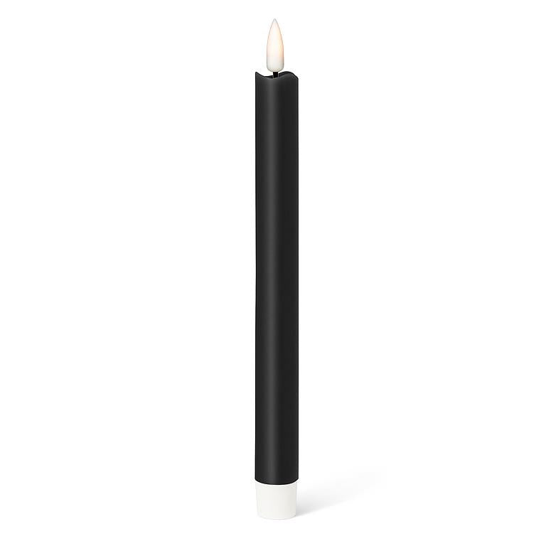 LED Taper Candle. Set of 2 - Black