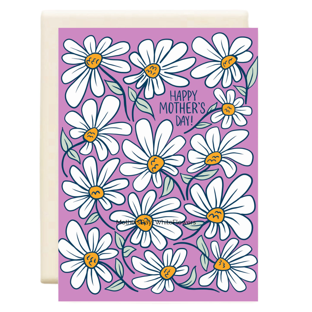 White Flowers | Mother's Day Greeting Card