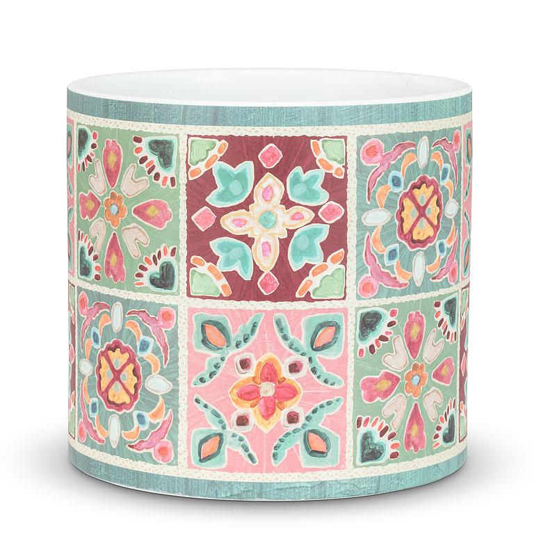 Muted Tile Grid Planter