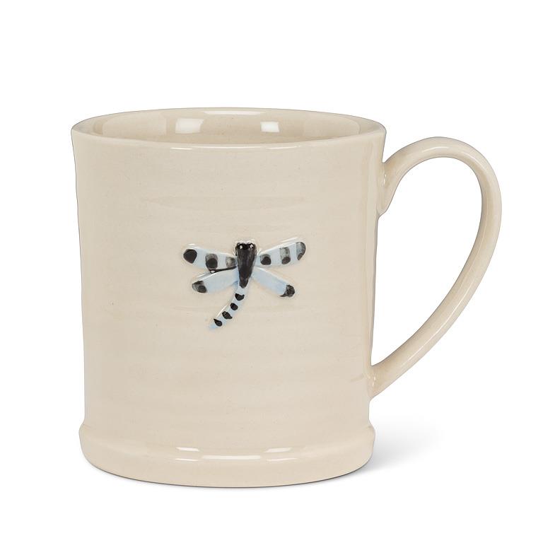 Rimmed Mug w/Dragonfly