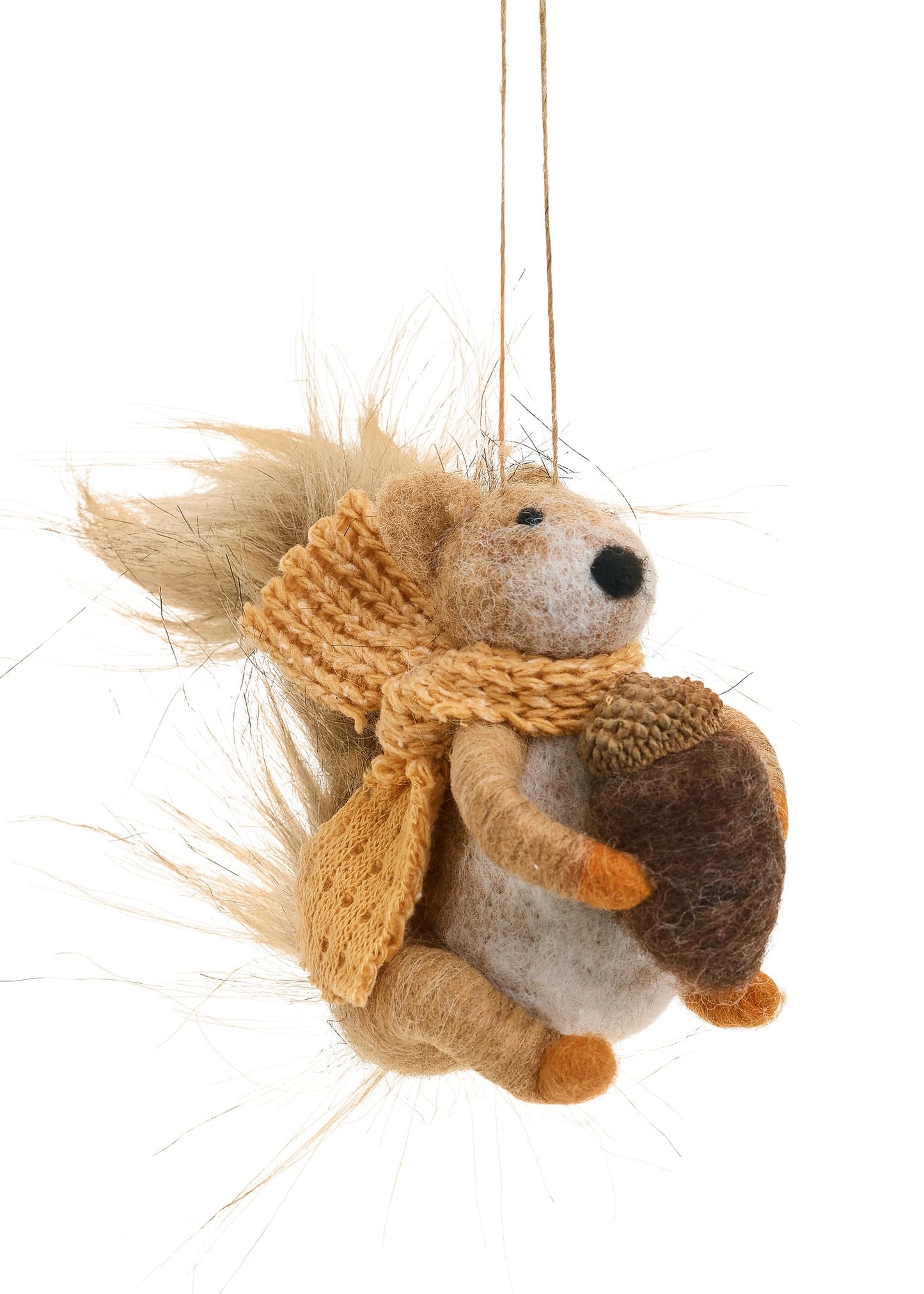 Wool Squirrel Ornament
