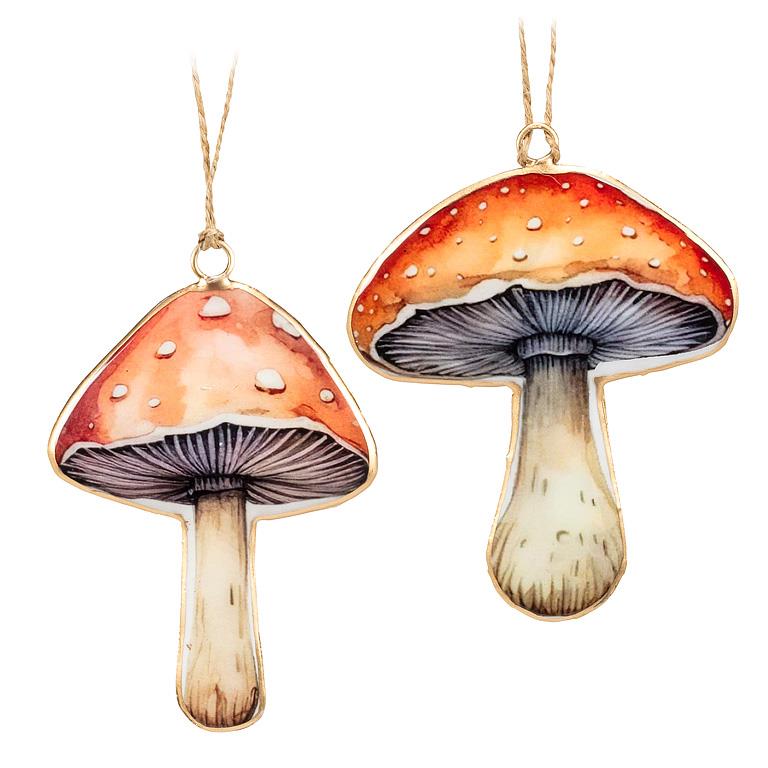 Mushroom Ornament - Tin