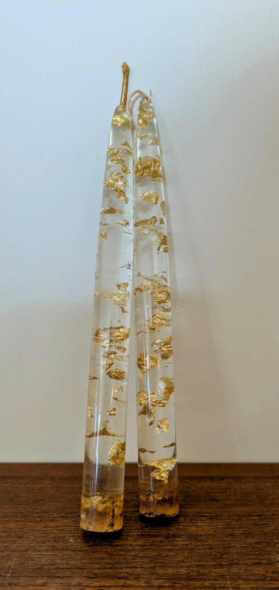 Pair of Lucite Candles