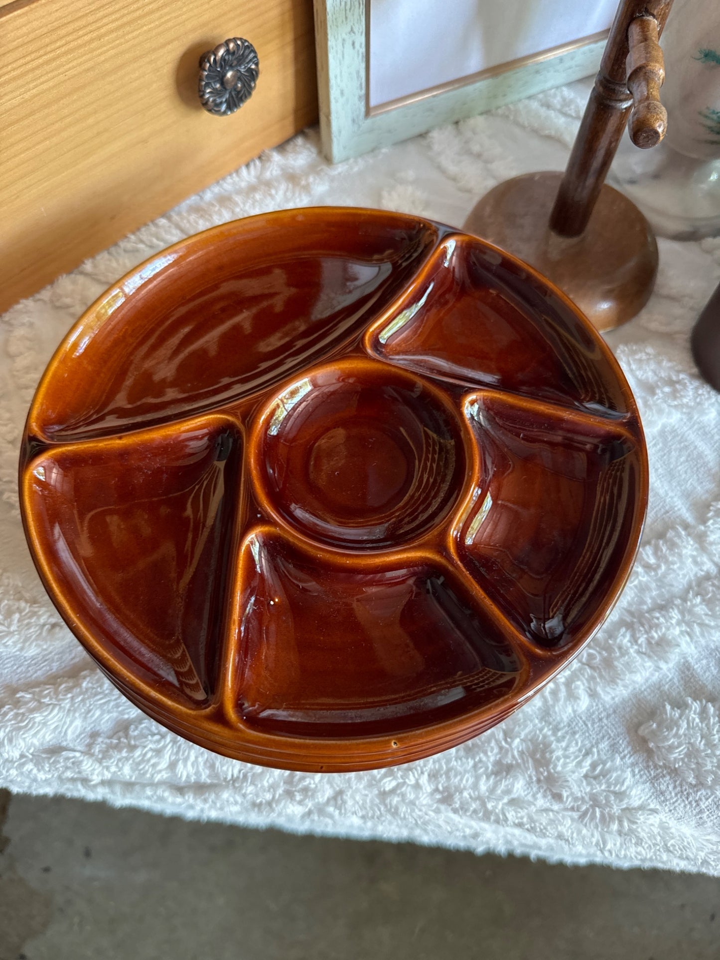 1970 fondue plates x4 - 1