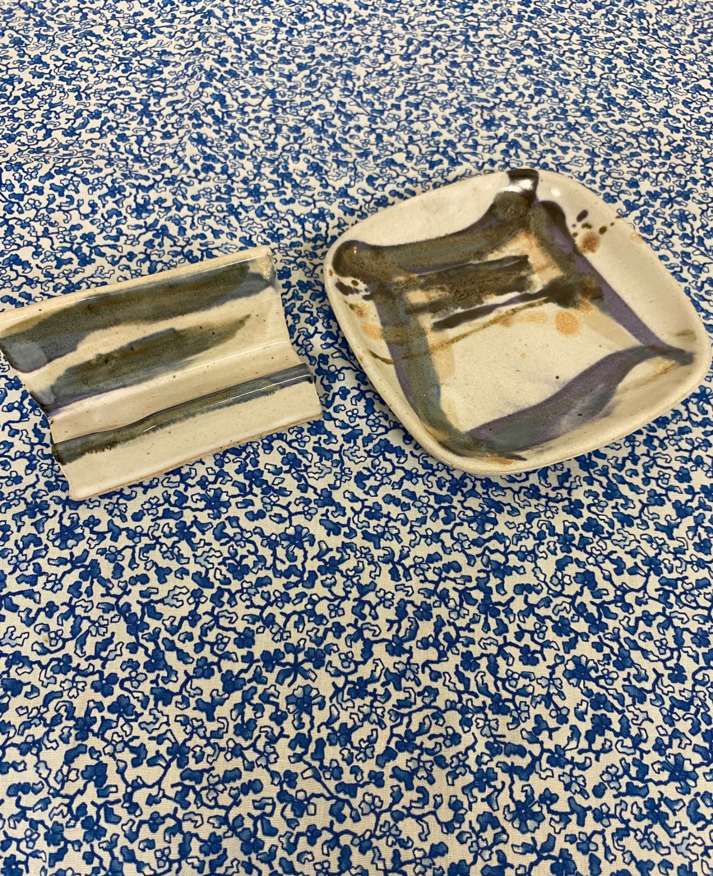 business card holder pottery set - 1