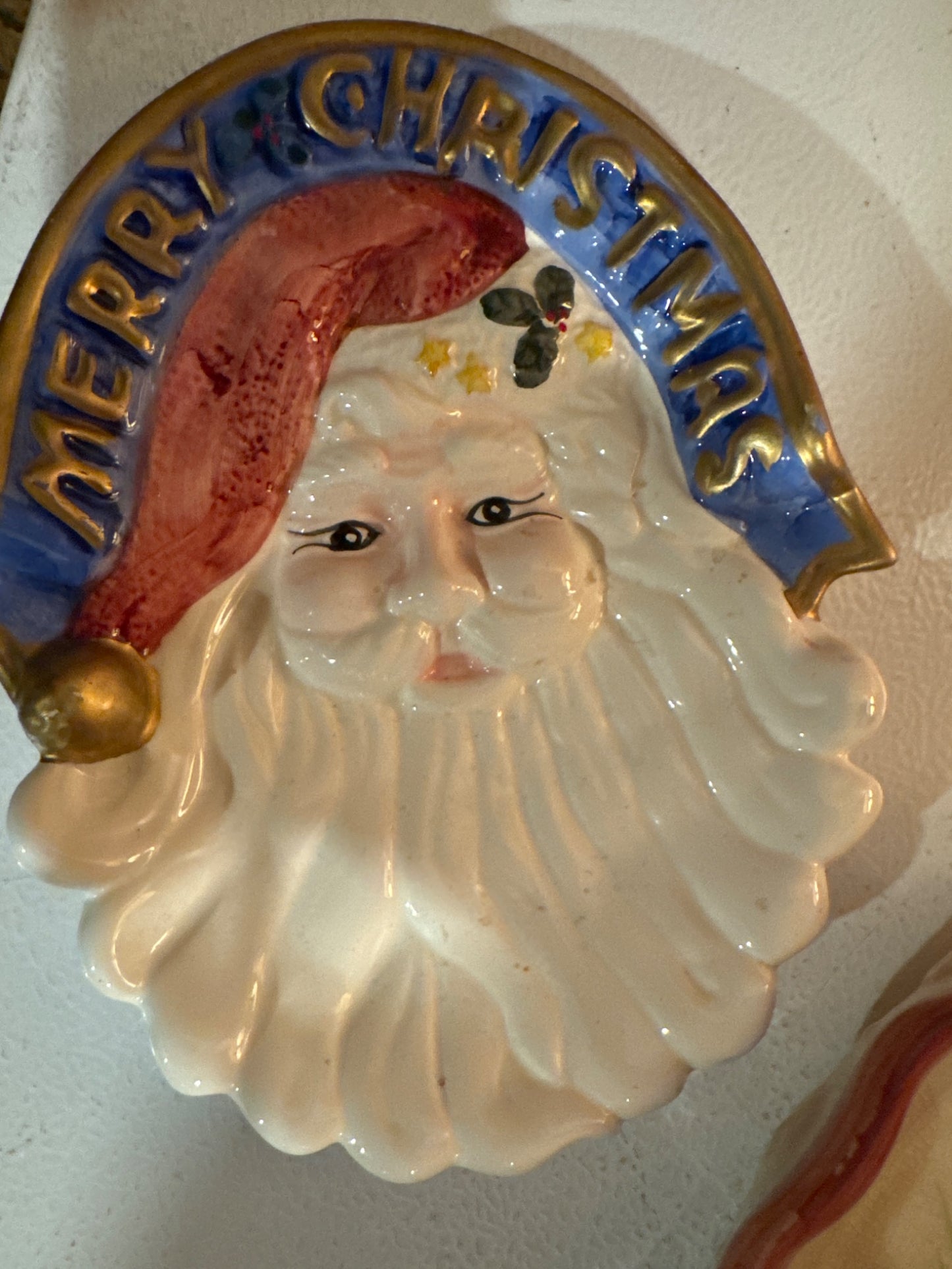 Vintage Santa plate - 1