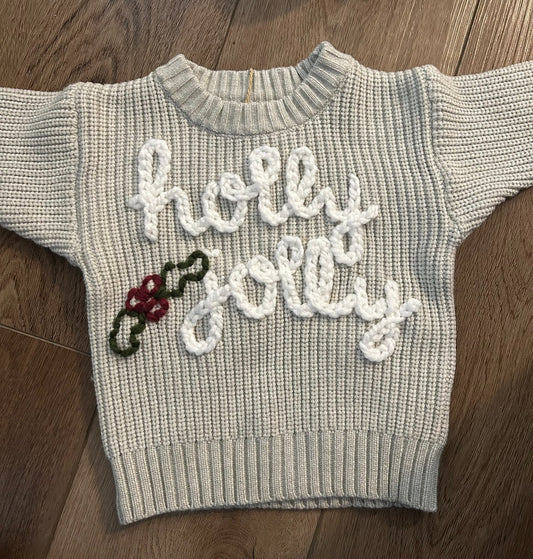 Holly Jolly Baby Sweater - 1