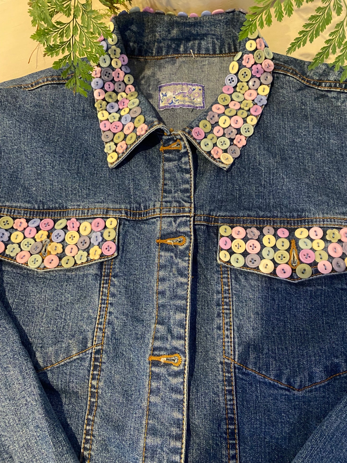 April Cornell Jean Jacket with Button detail - 2