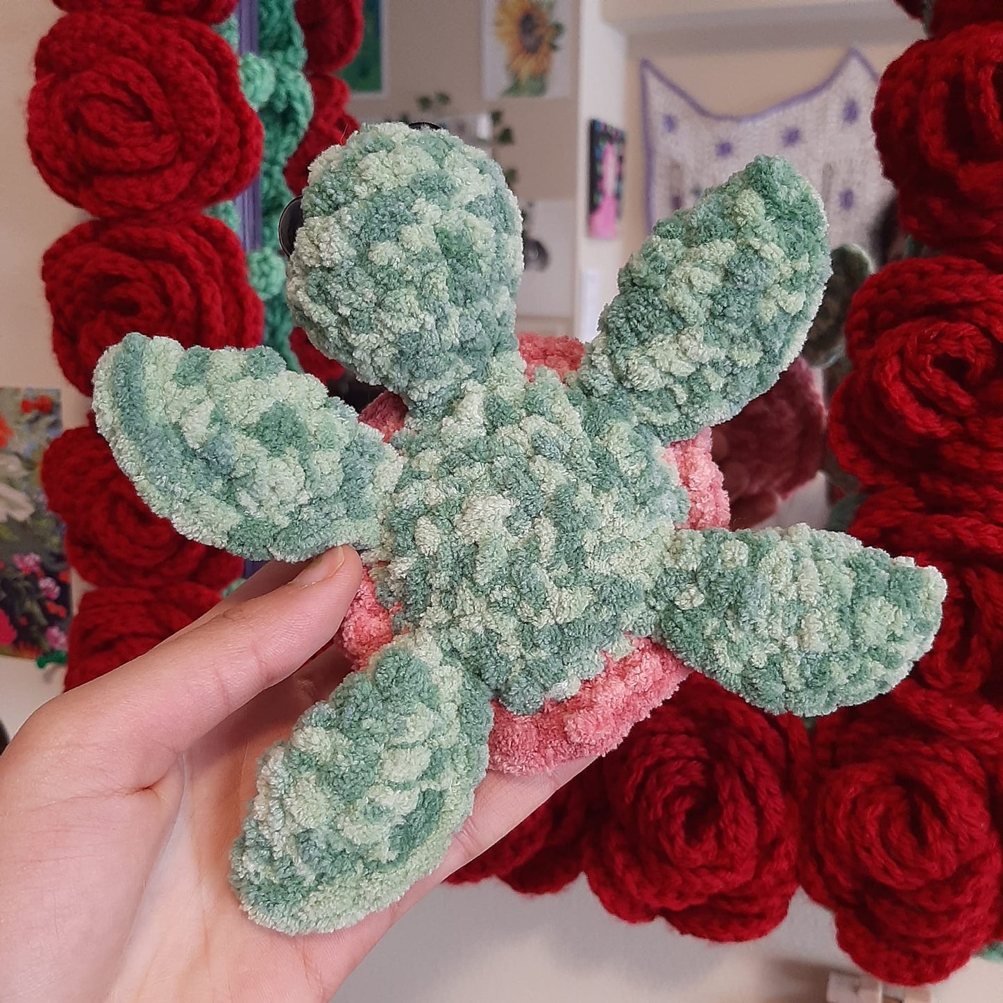 Fuzzy Pink Turtle - 4