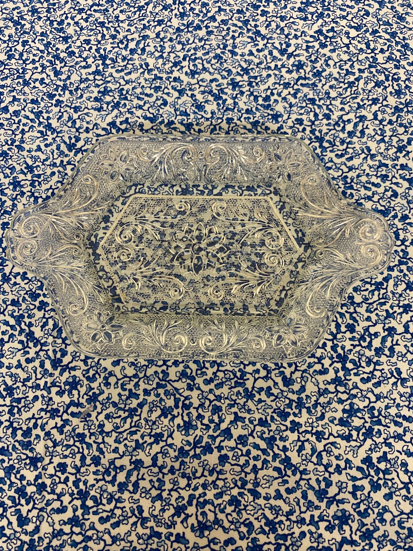 vintage glass tray - 1