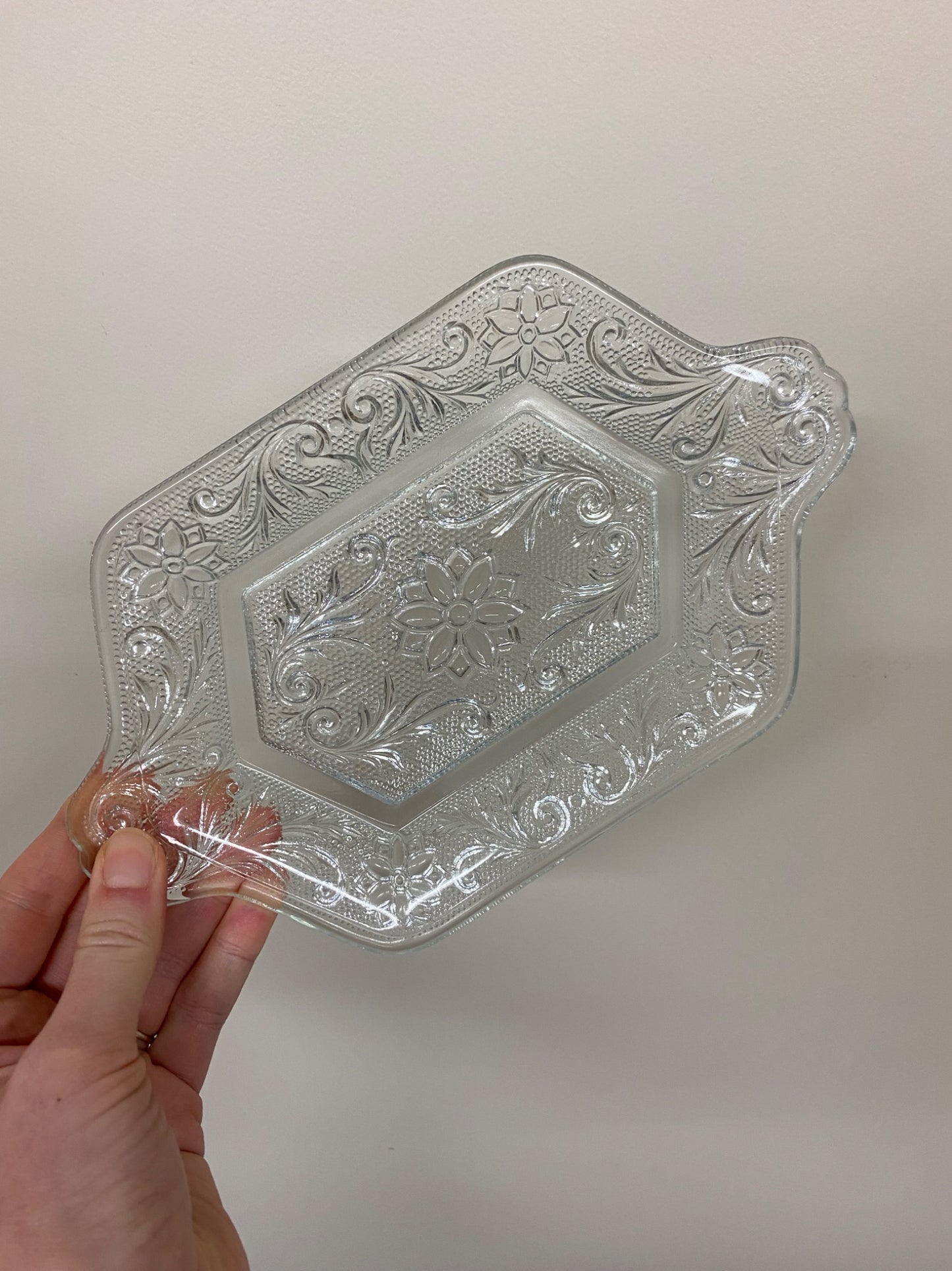 vintage glass tray - 2