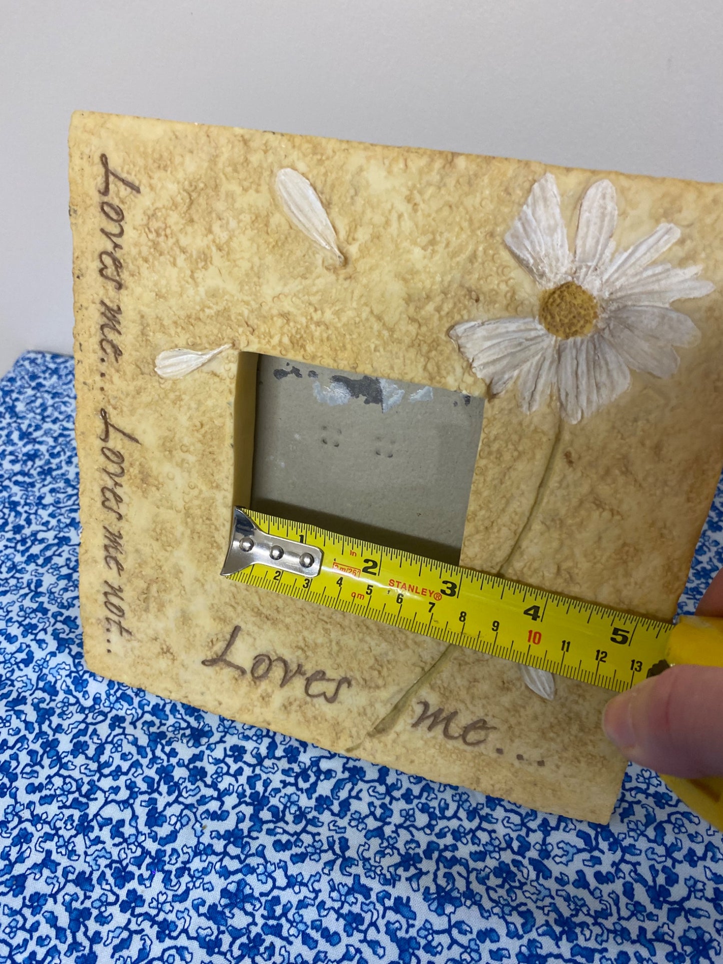 Daisy photo frame 3x3" - 2