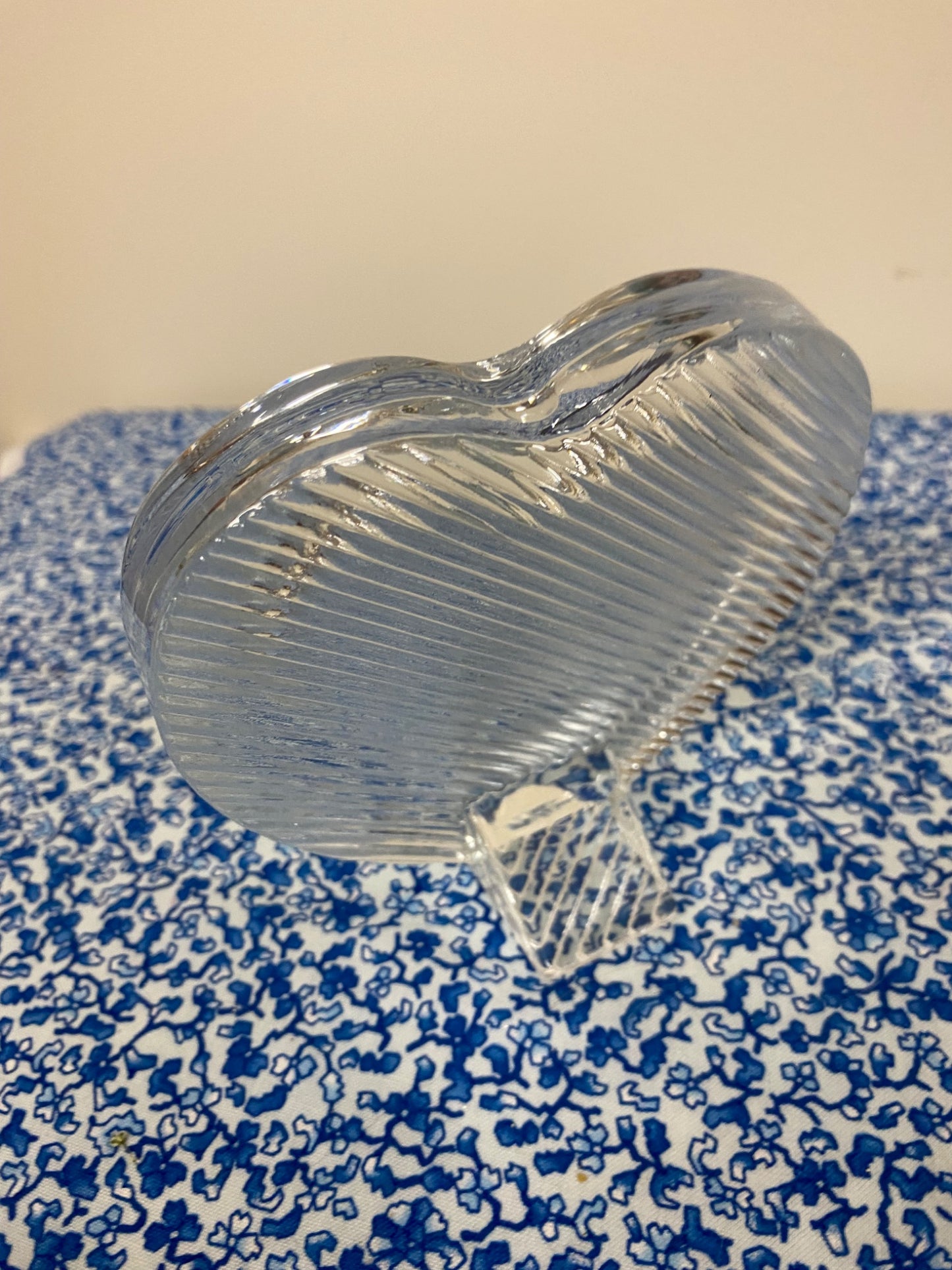 vintage heart glass photo frame - 2