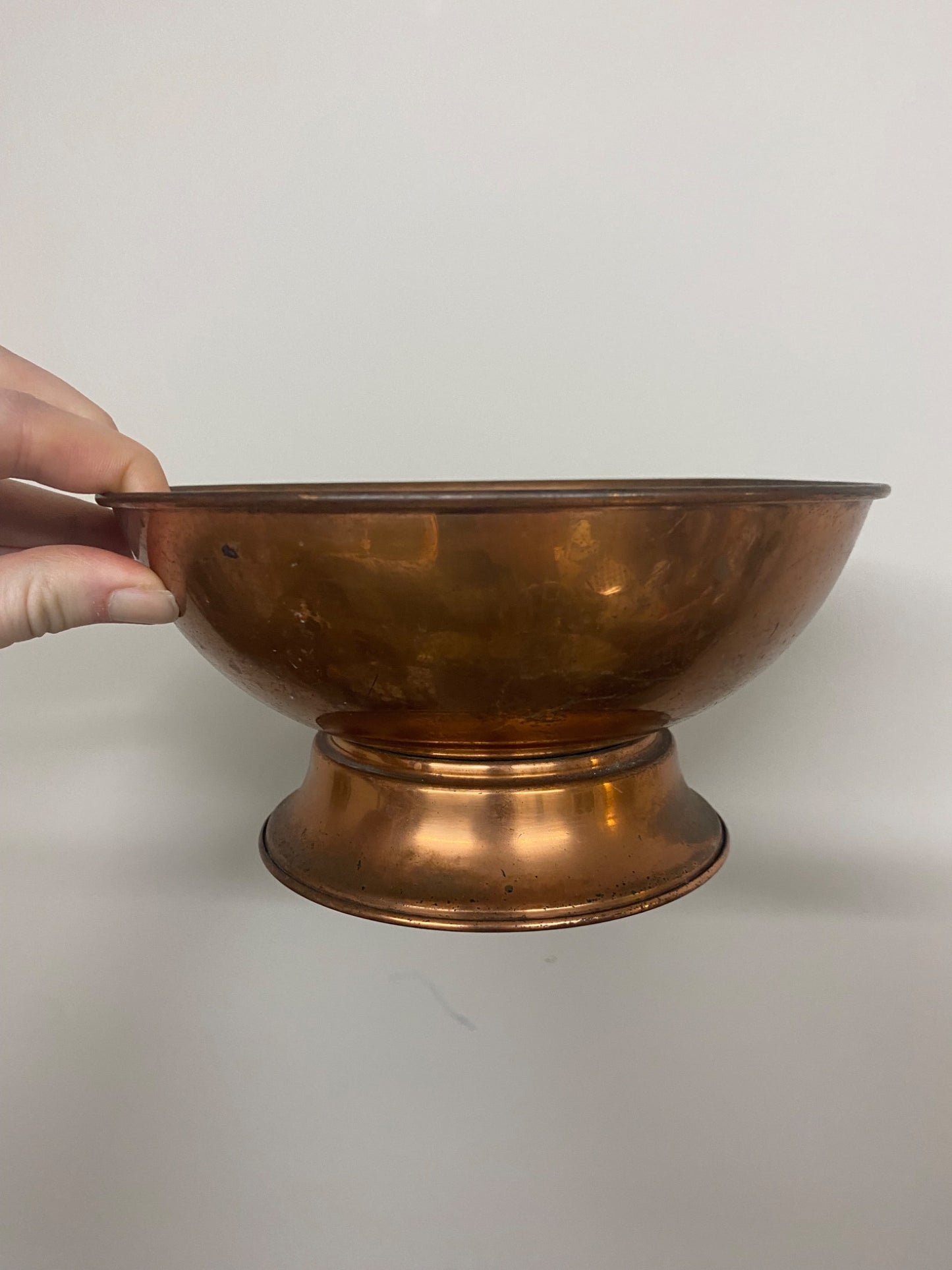 vintage copper bowl - 2