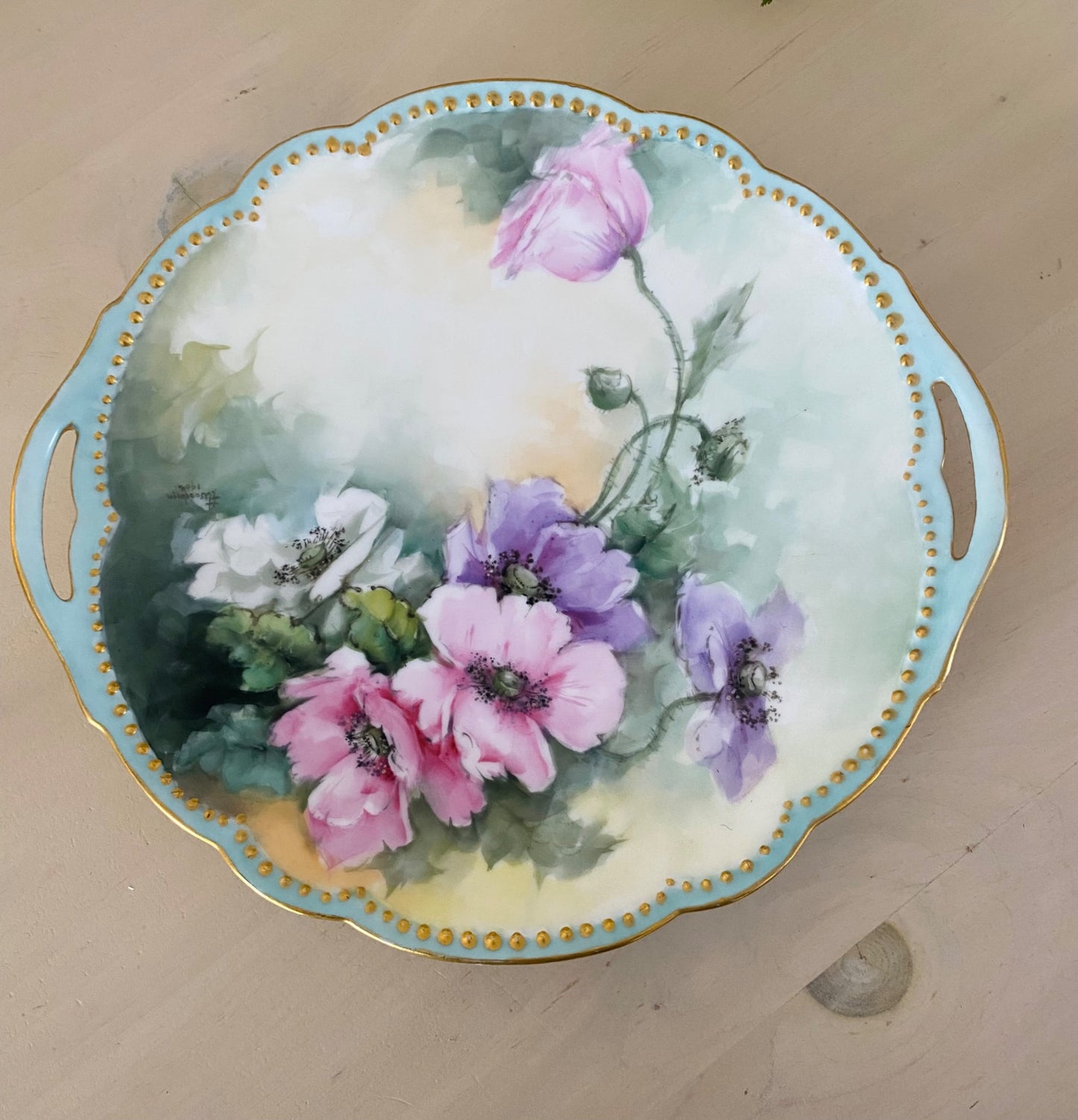 Limoges Delinieres & Co Cake Plate - 1