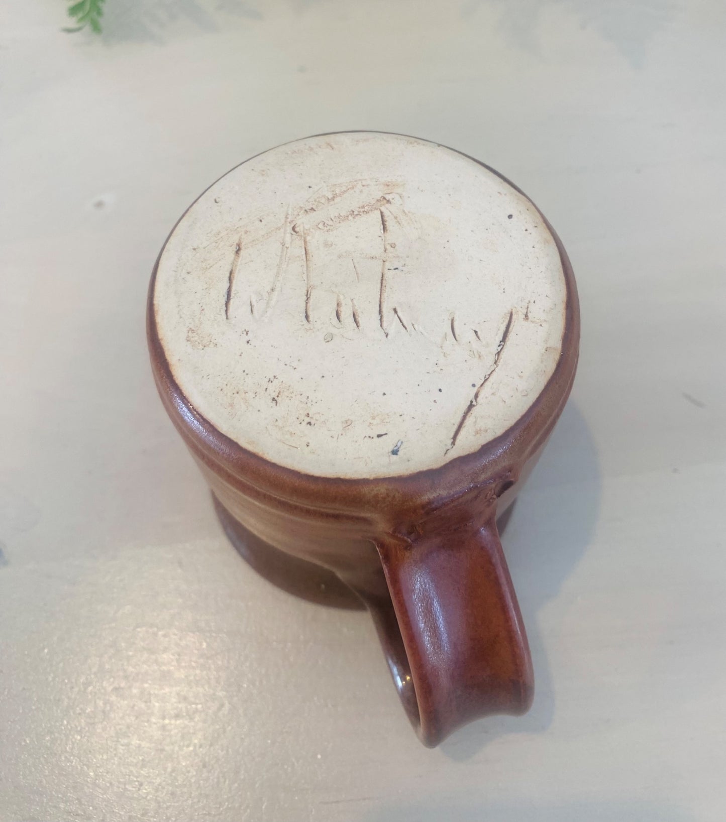 Tonal browns pottery mug - 2