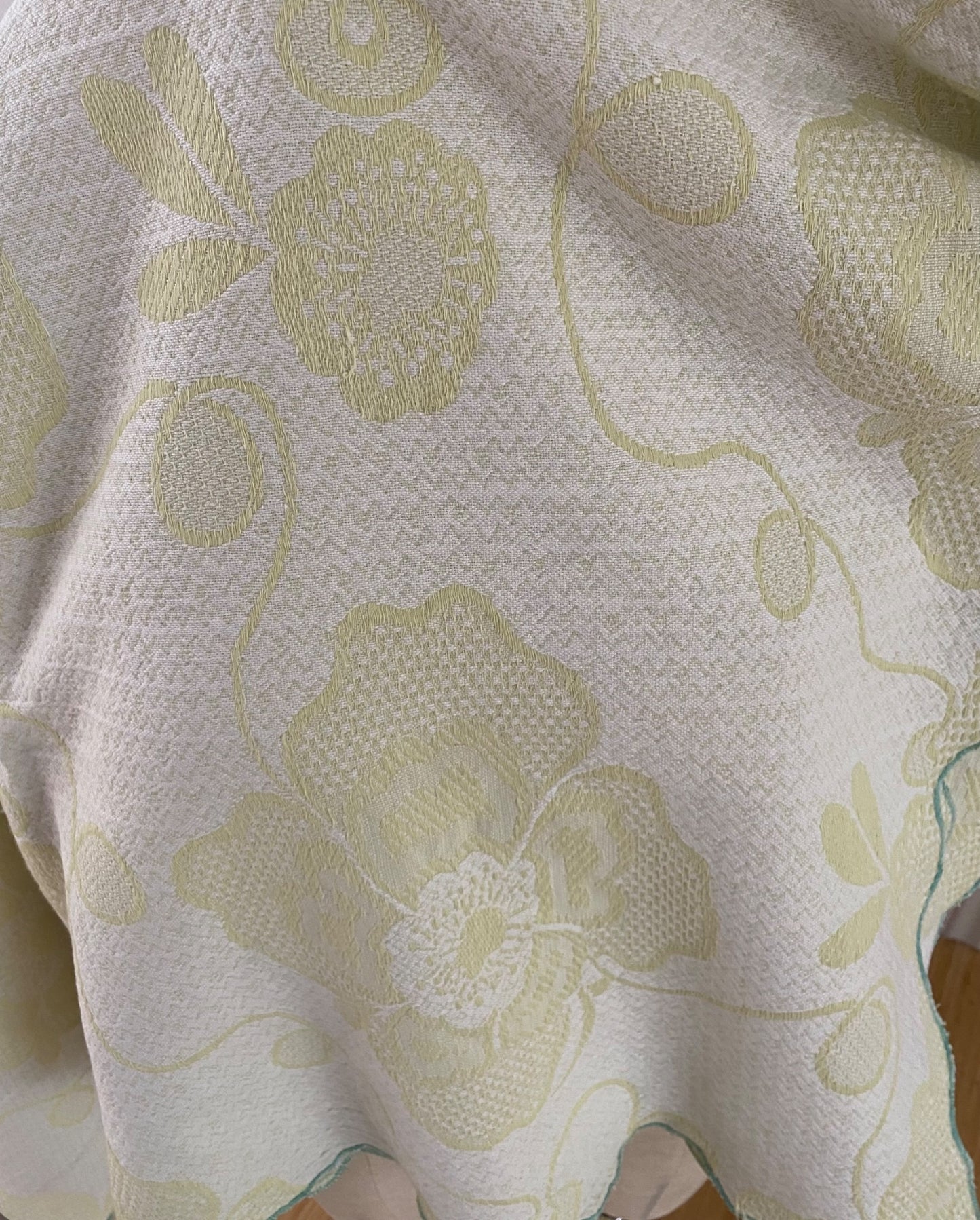 Vintage Woven Floral Coverlet - 2