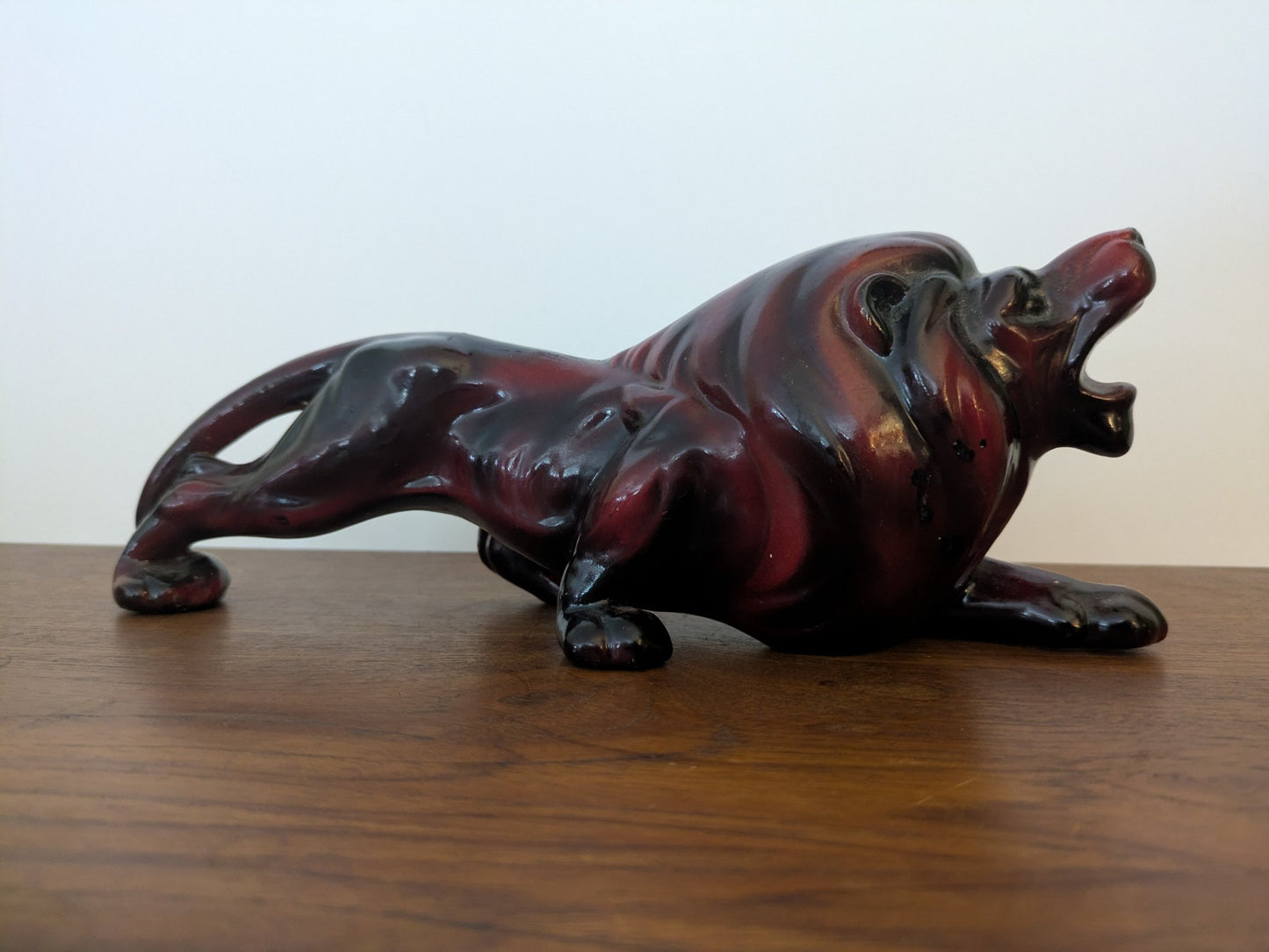Ceramic Prowling Lion - 1