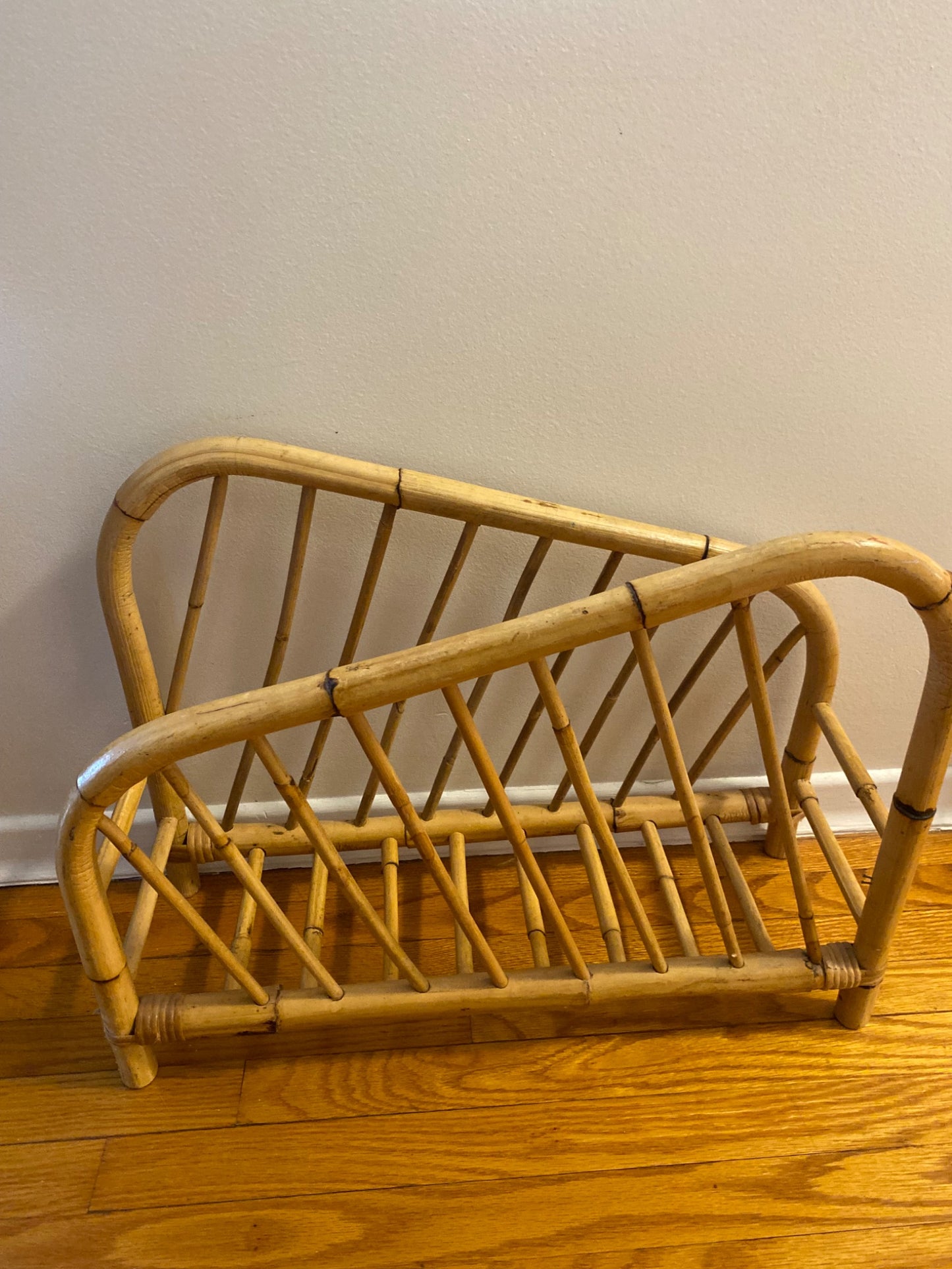rattan magazine rack - 1