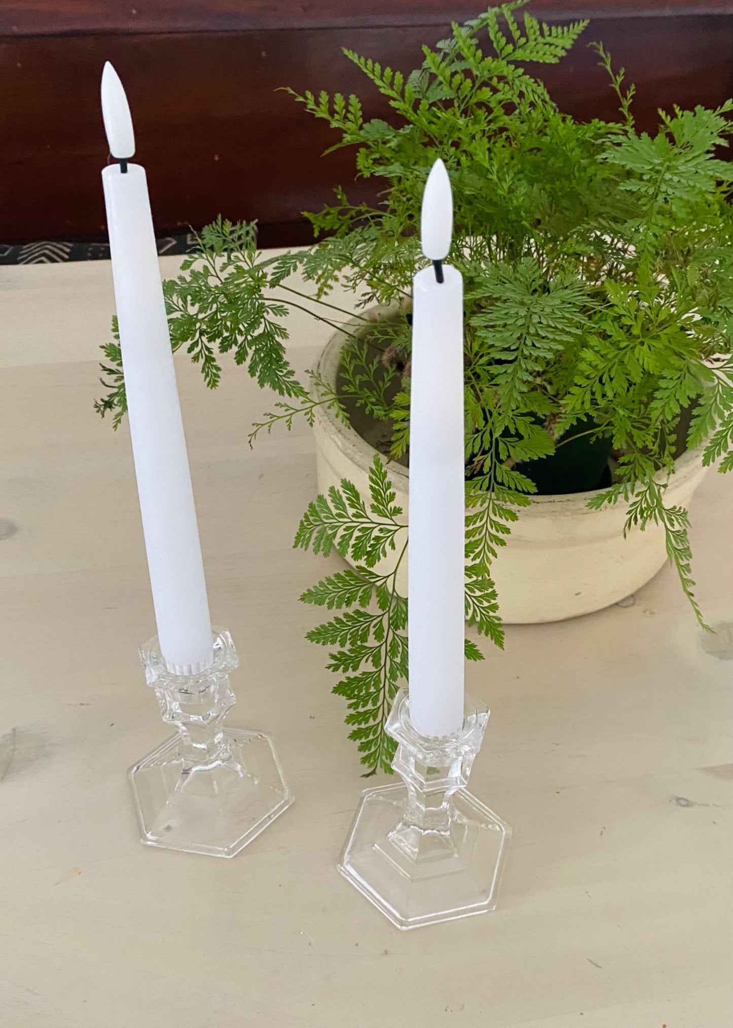 Glass Candle Holders - 2