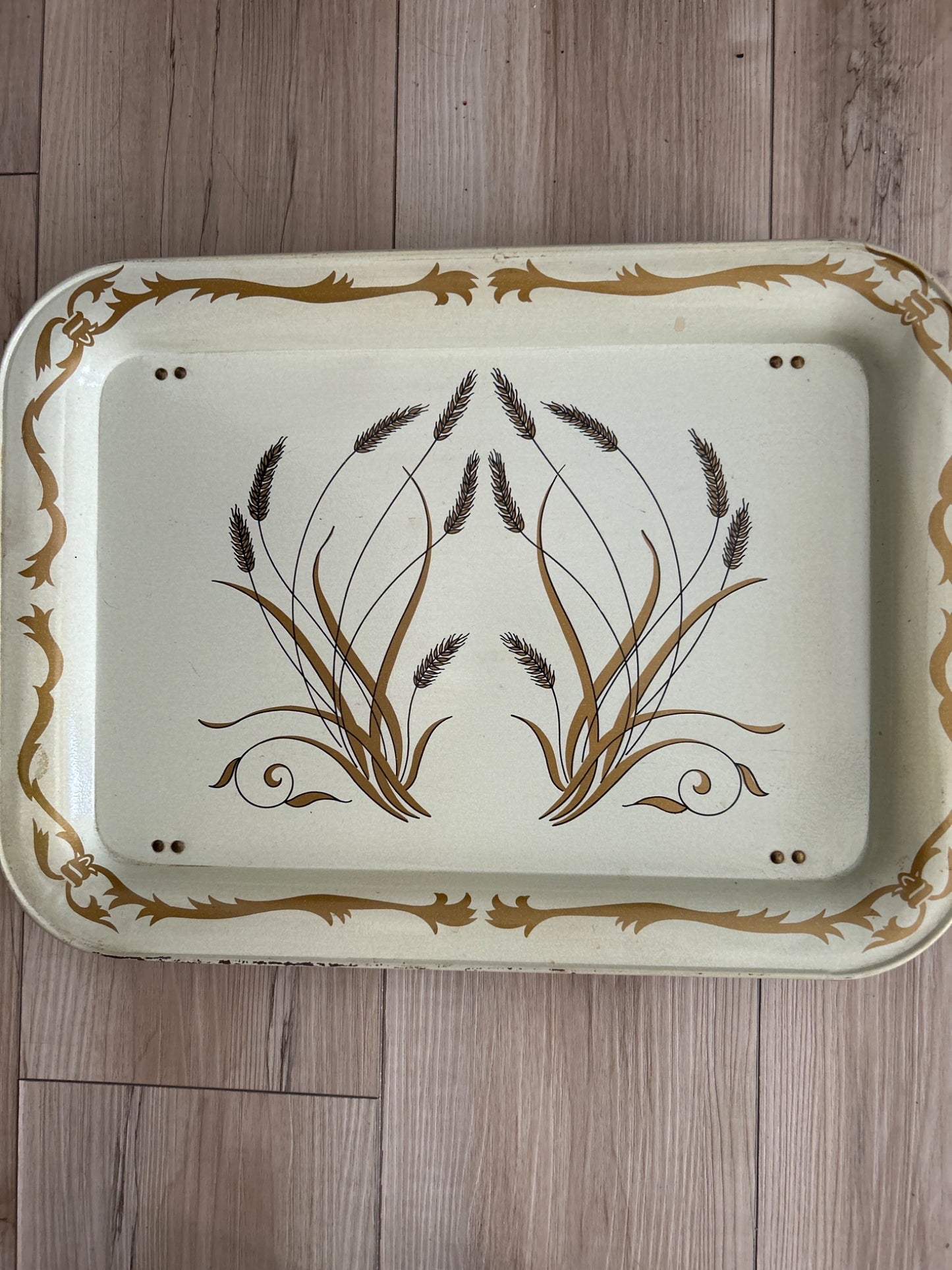 Tin TV Lap tray Golden Wheat - 1