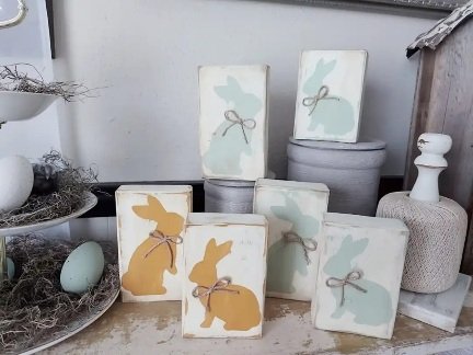 Wooden Bunny Block - 1