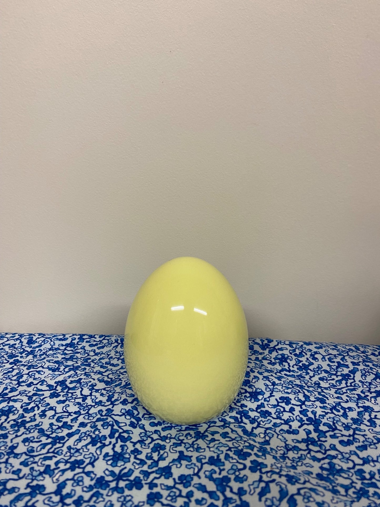 yellow ceramic egg - 1