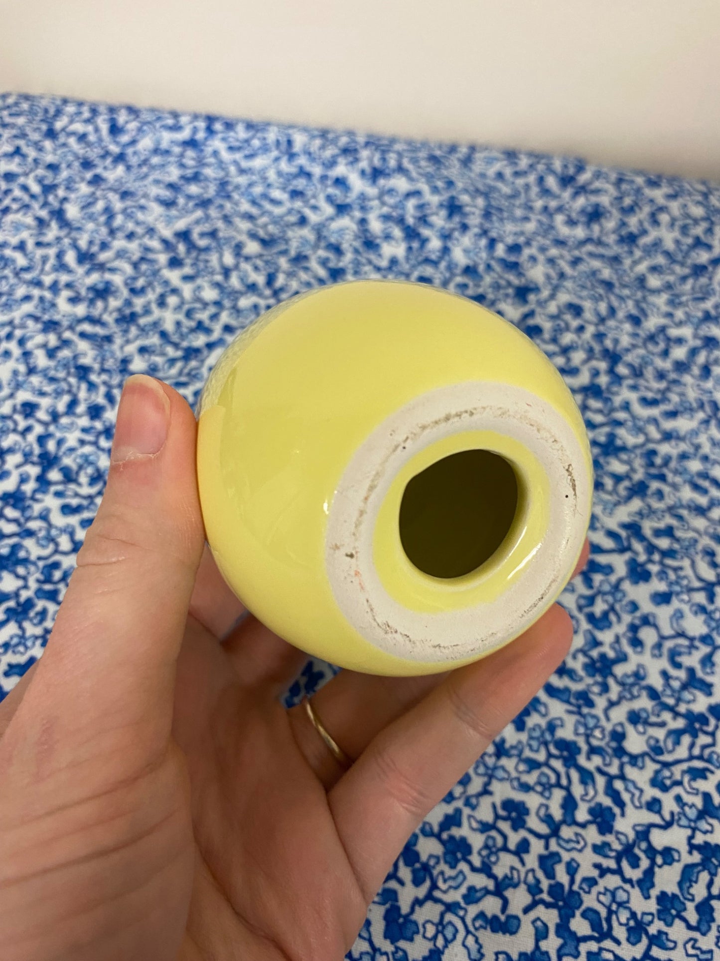 yellow ceramic egg - 2