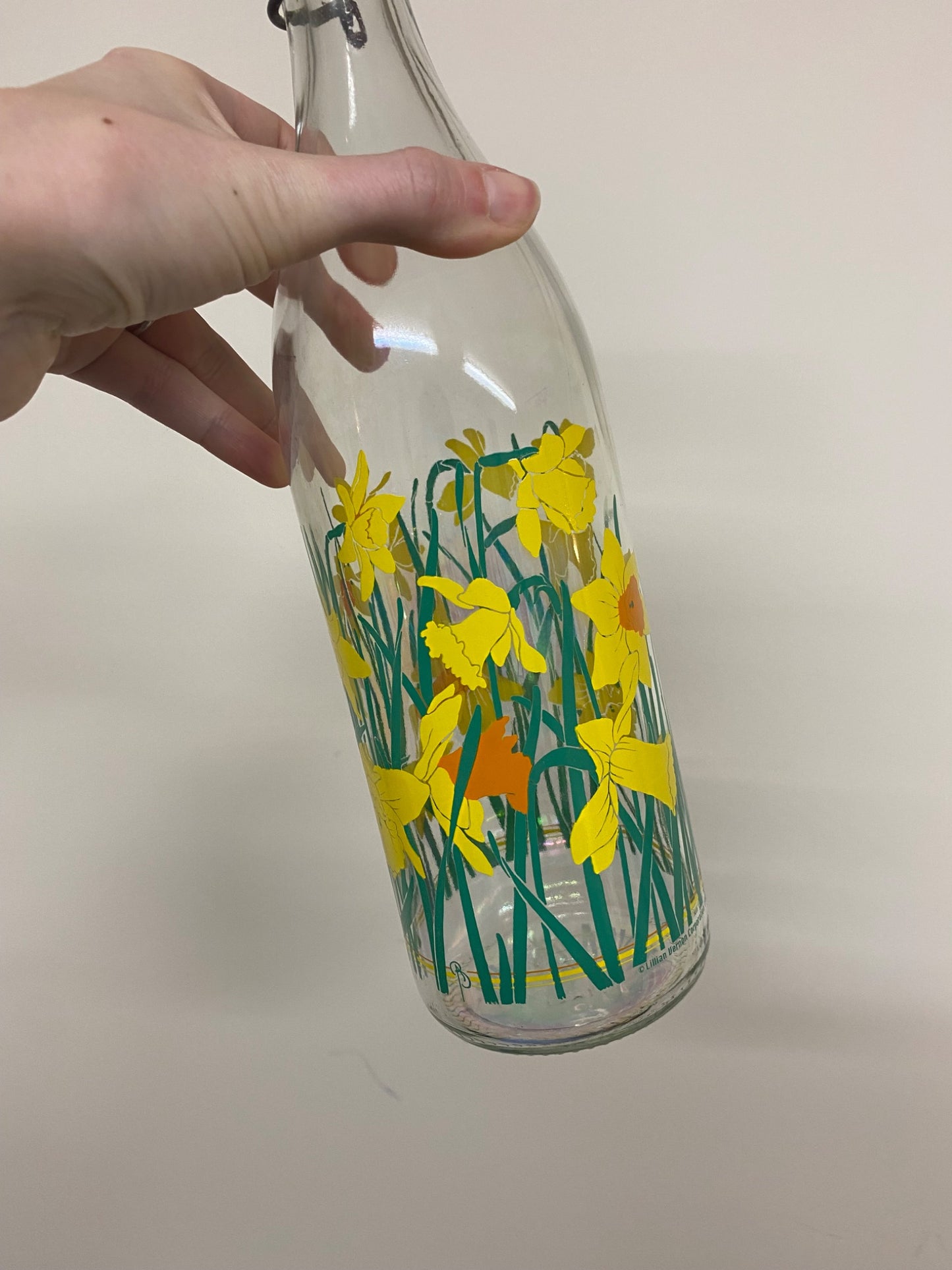 vintage italian daffodil bottle - 2