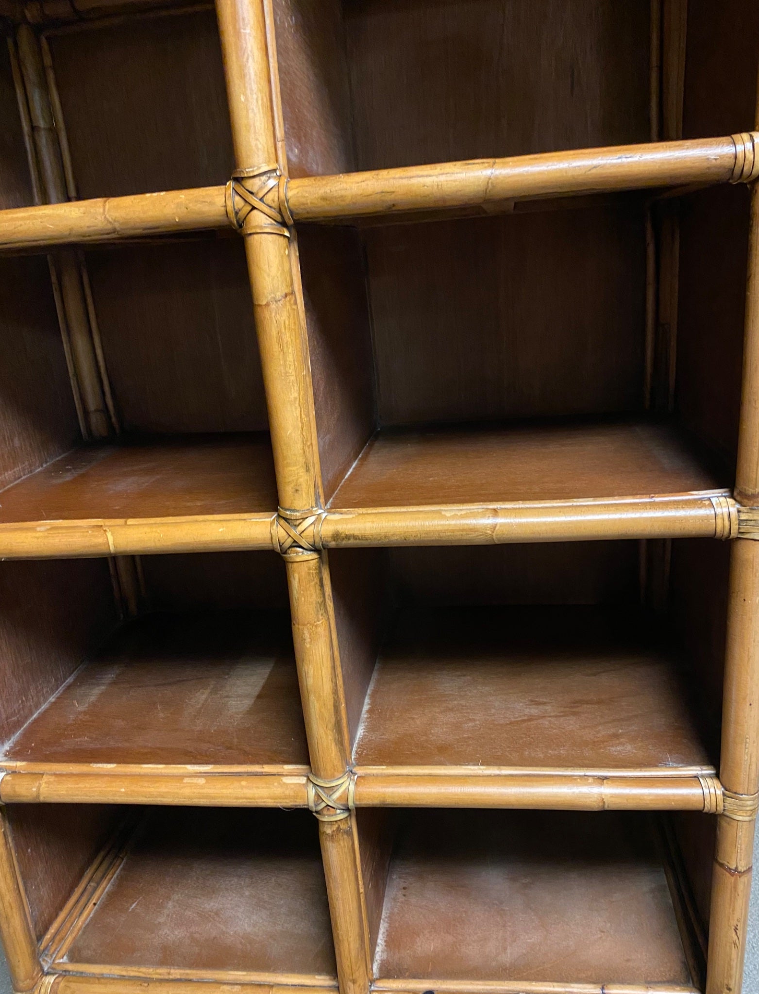 bamboo & wicker shelf - 7