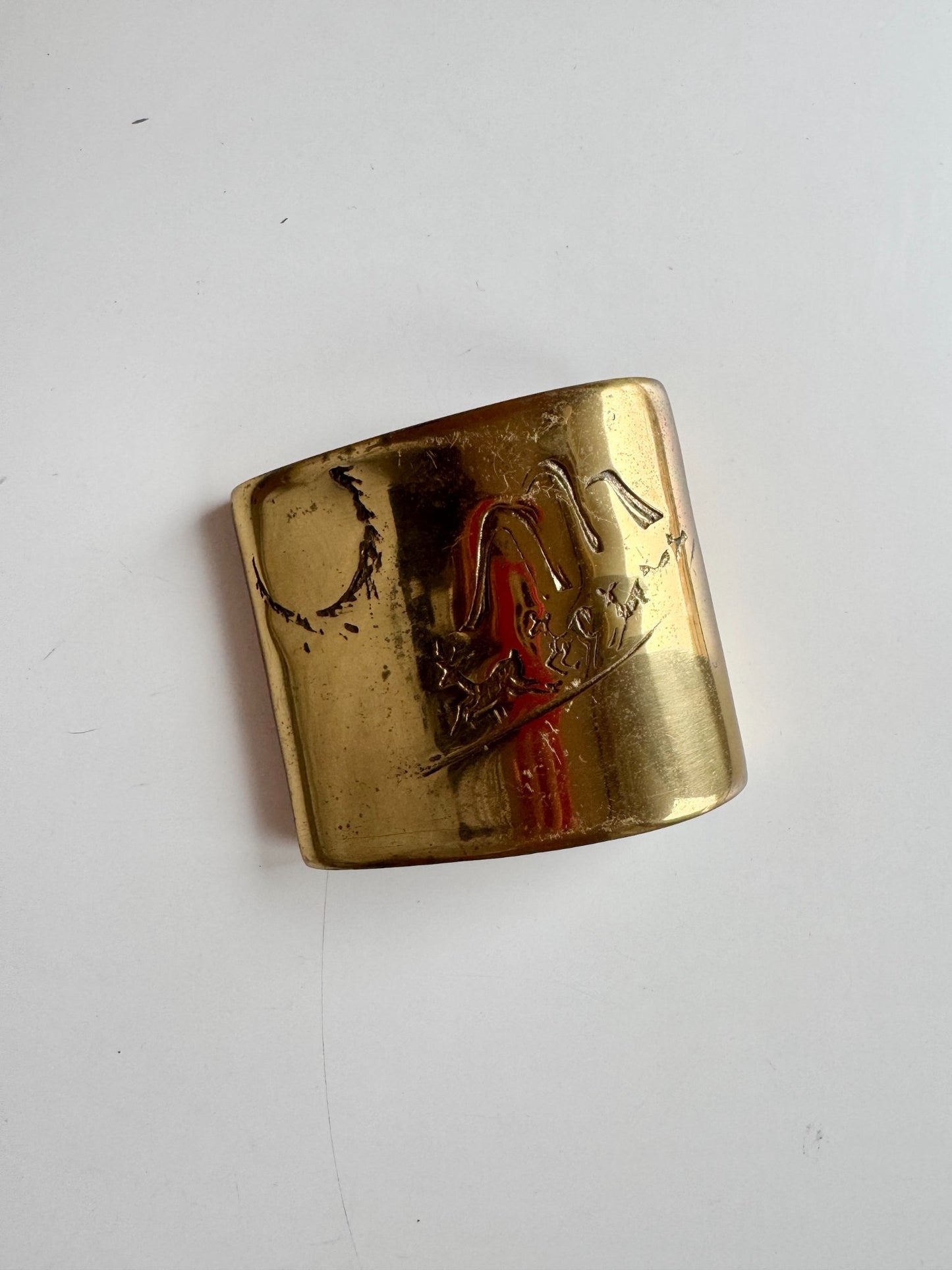 0328 Brass penholder - 1