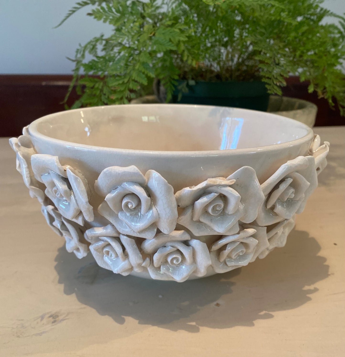 Vintage Italian Rose Bowl