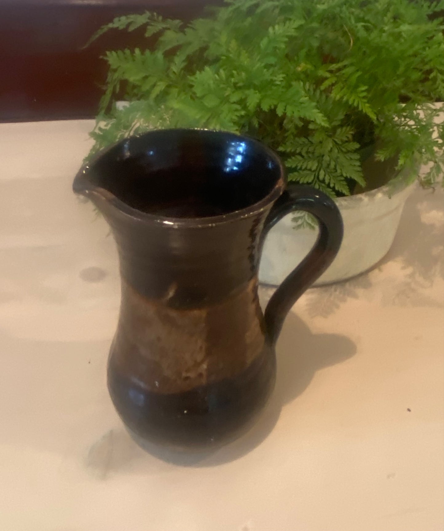 Handmade Brown Pitcher