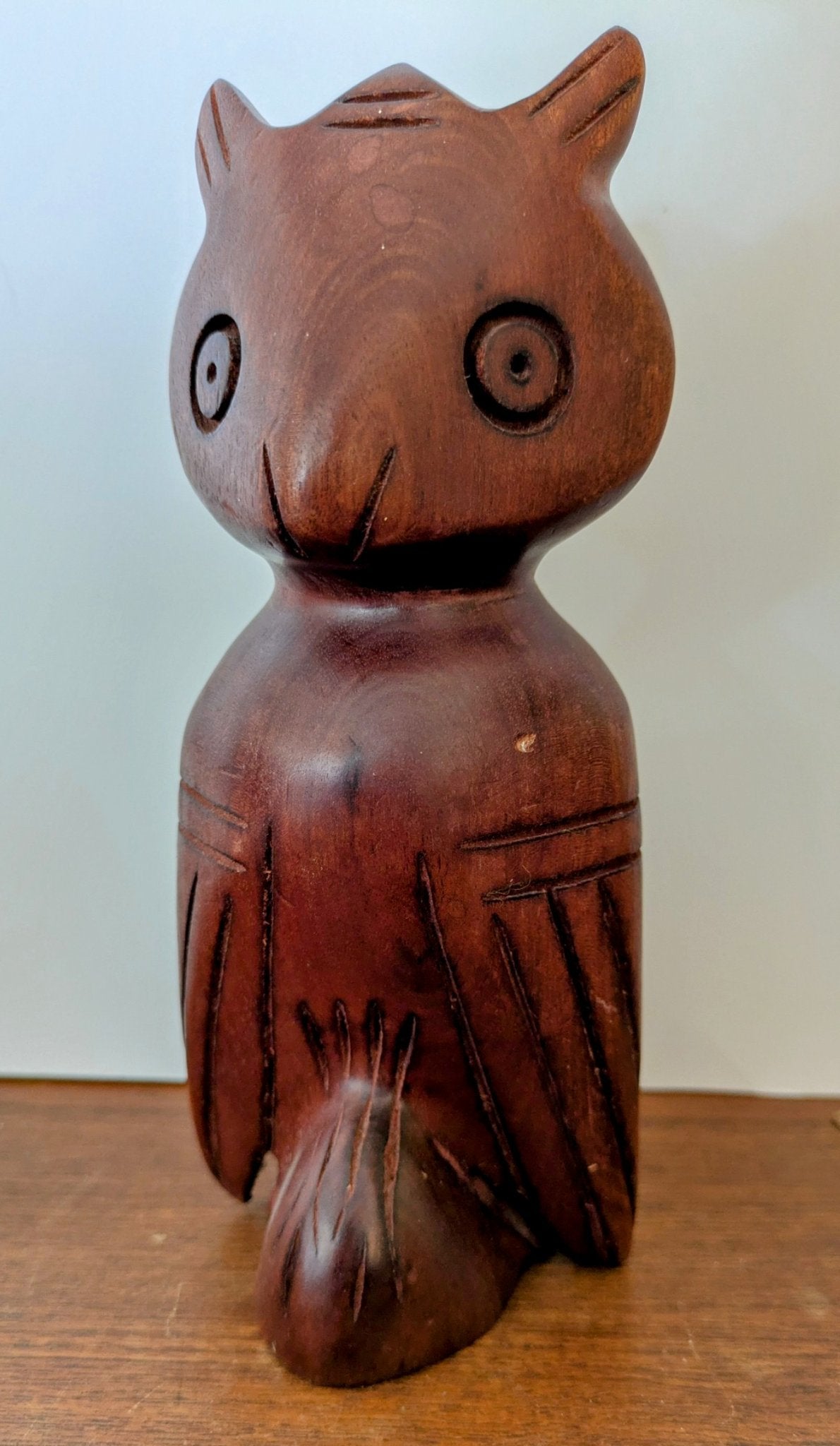 Primitive Wooden Owl