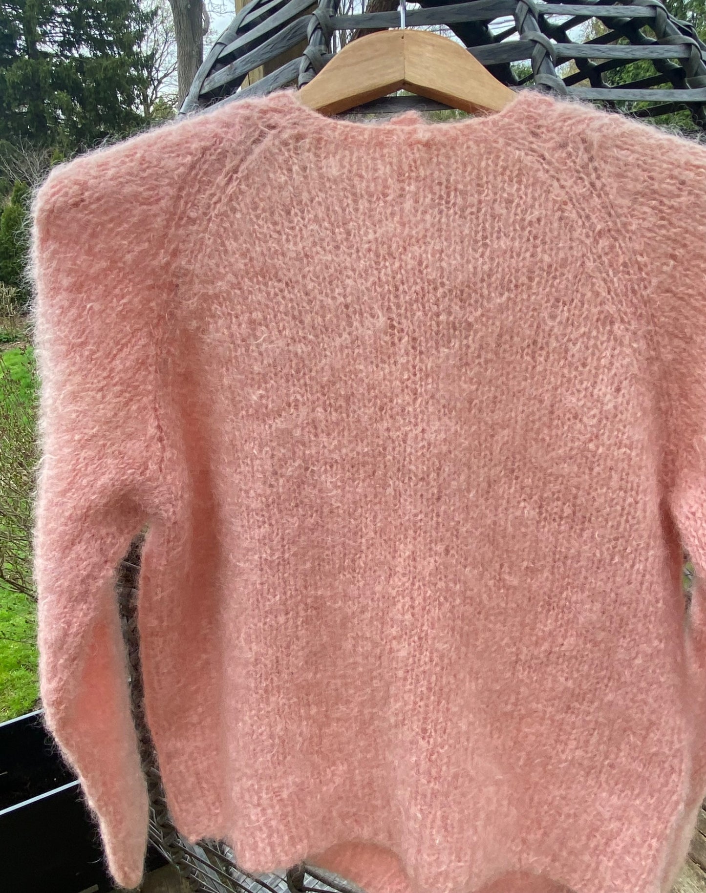 Mohair Vintage Pink Cardigan