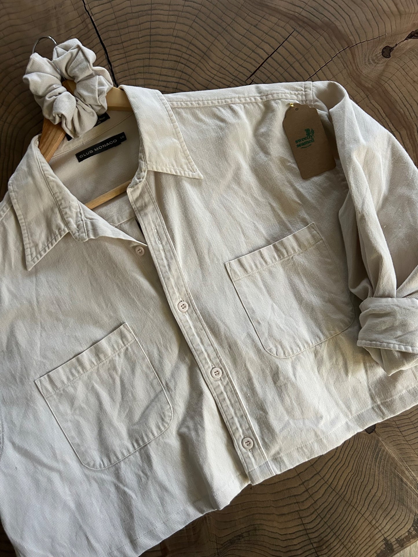 the little cream corduroy set