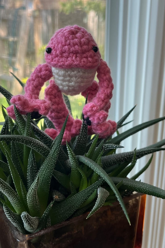 Hand Made Crocheted Tree Frog