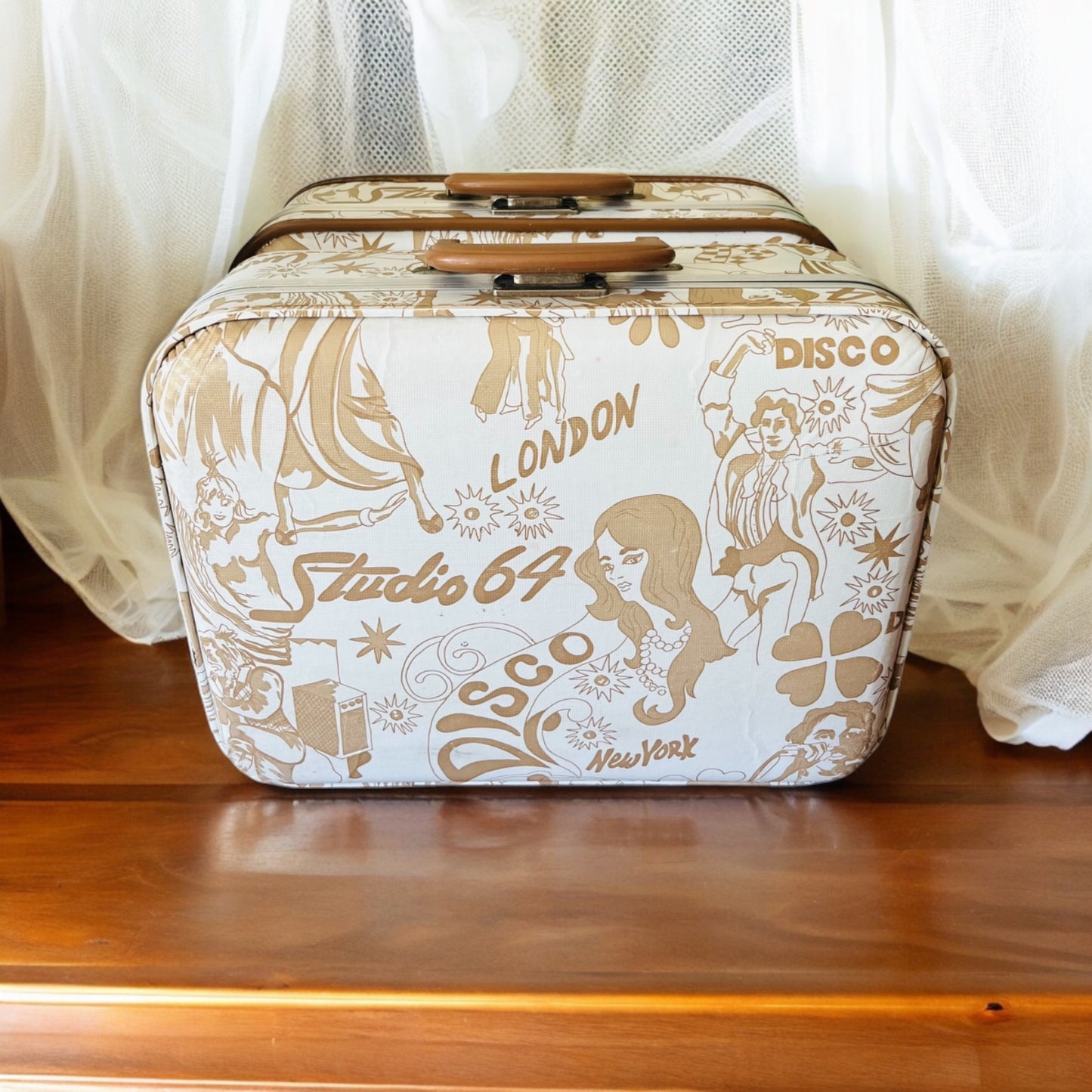 Disco Themed Suitcase Set