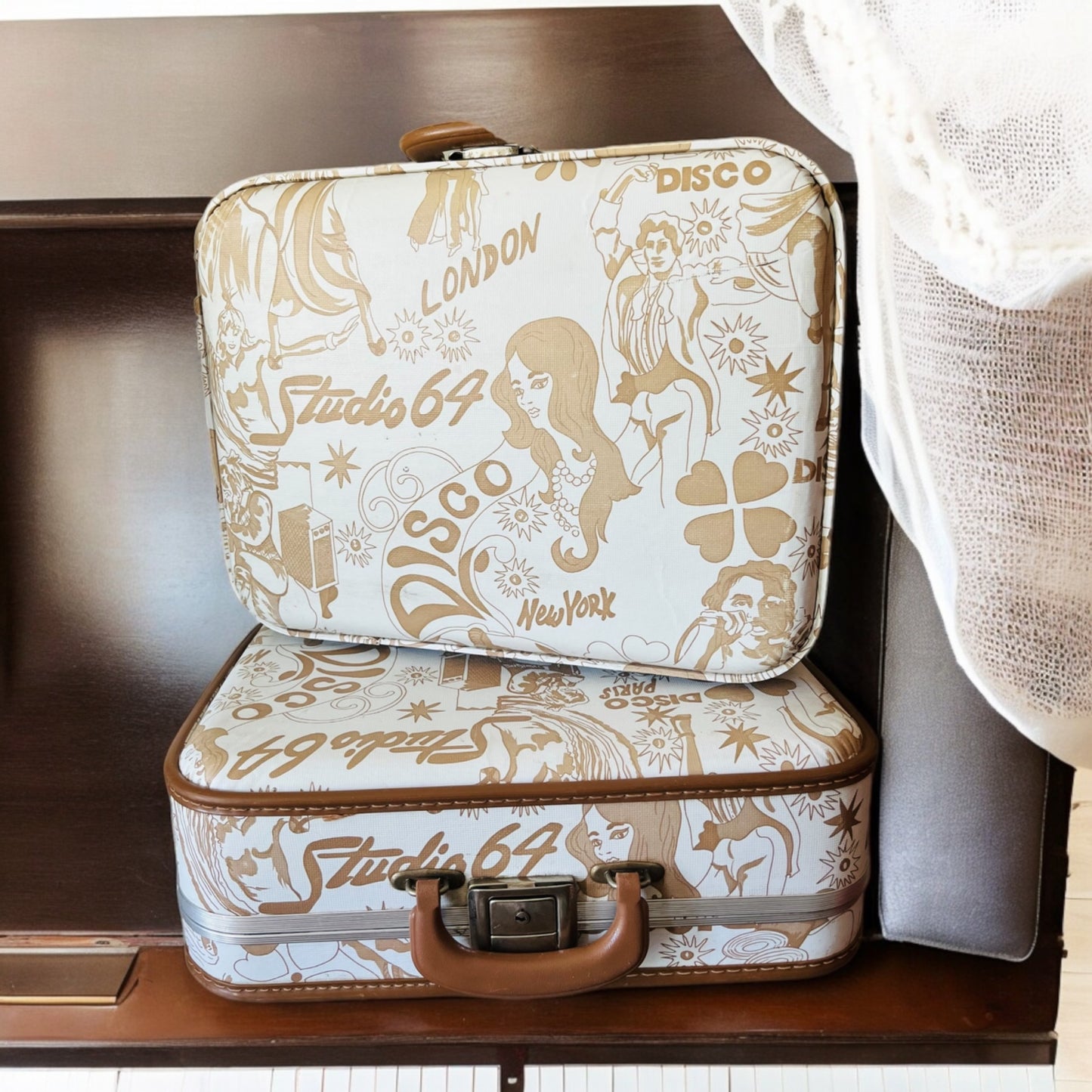 Disco Themed Suitcase Set