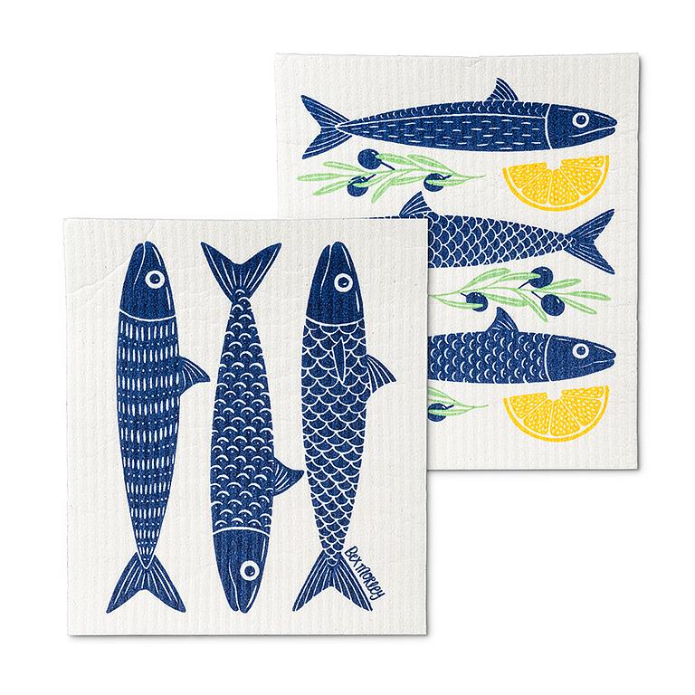 Fish & Lemons Dishcloths
