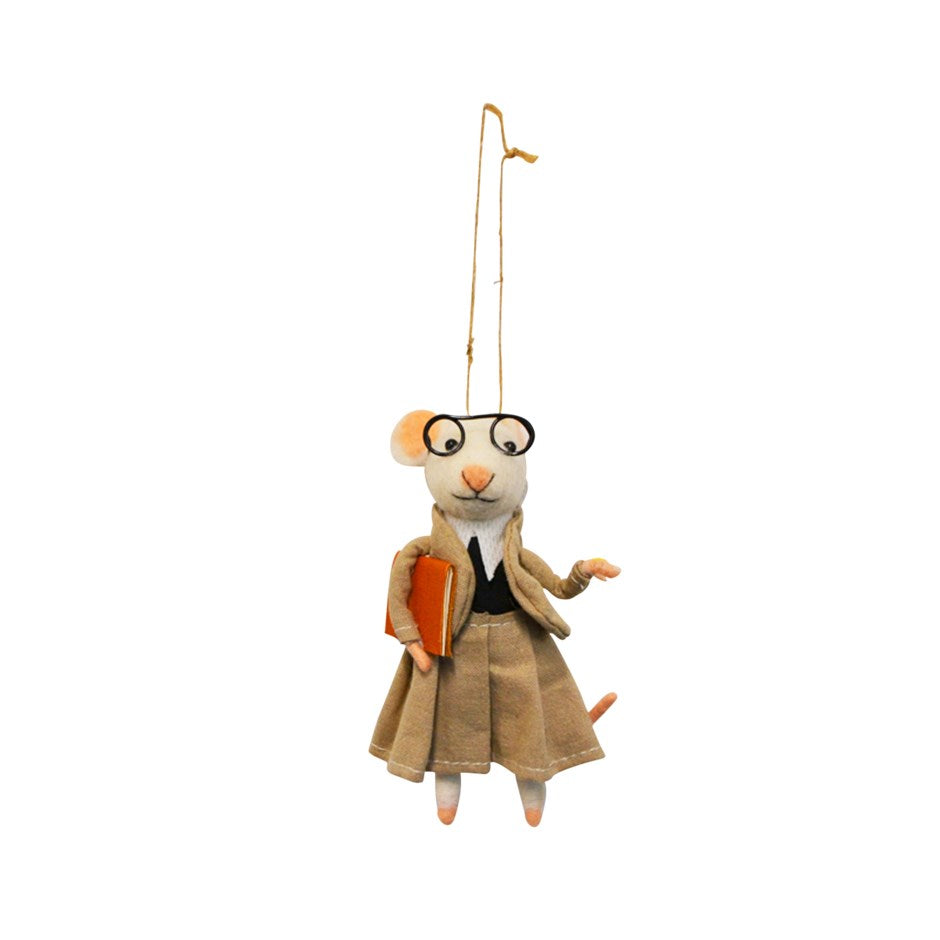 Mouse Teacher Ornament