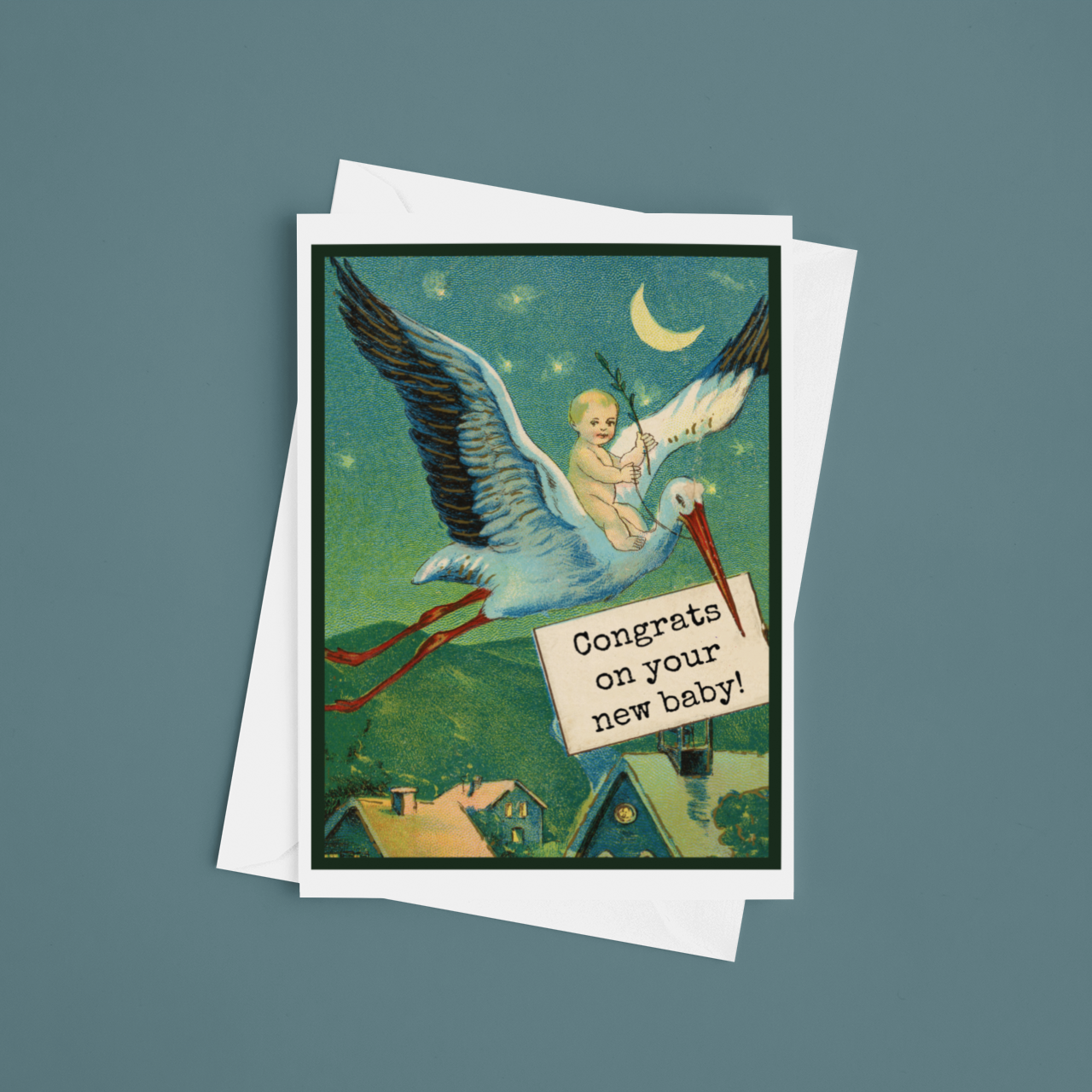 Greeting Card. Congrats On Your New Baby