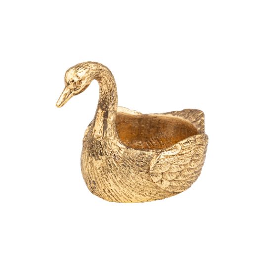 Gold Tealight Swan Holder