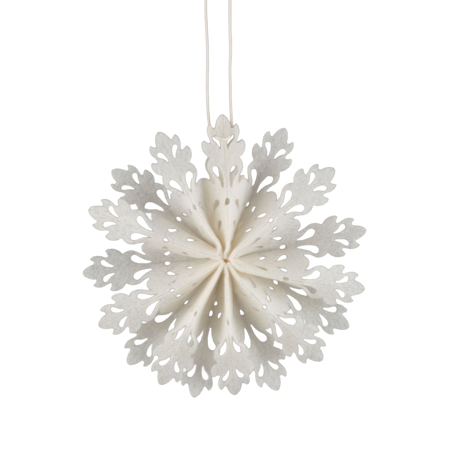 Off White Felt Snowflake