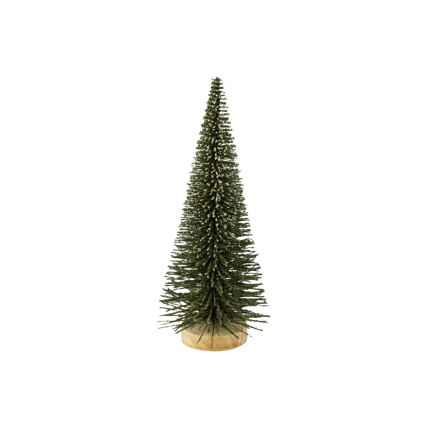 Frosted bottle brush tree