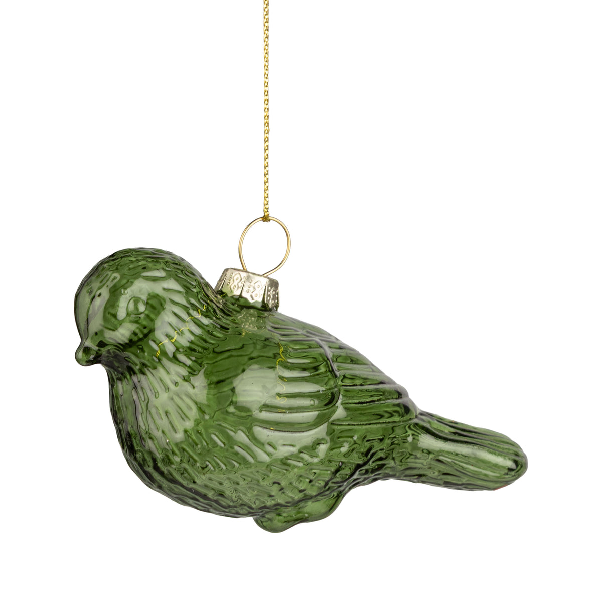Glass pale green bird